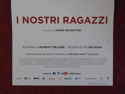 I NOSTRI RAGAZZI ITALIAN LOCANDINA POSTER ALESSANDRO GASSMANN 2014