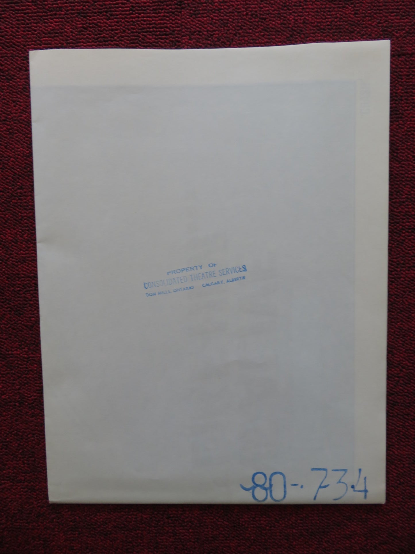 STUNT ROCK FOLDED US ONE SHEET POSTER GRANT PAGE 1980