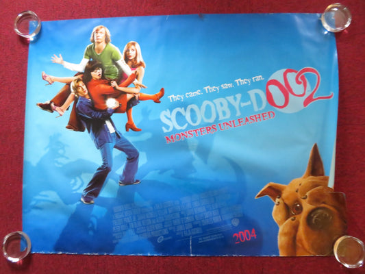 SCOOBY-DOO 2: MONSTERS UNLEASHED UK QUAD (30"x 40") ROLLED POSTER 2004