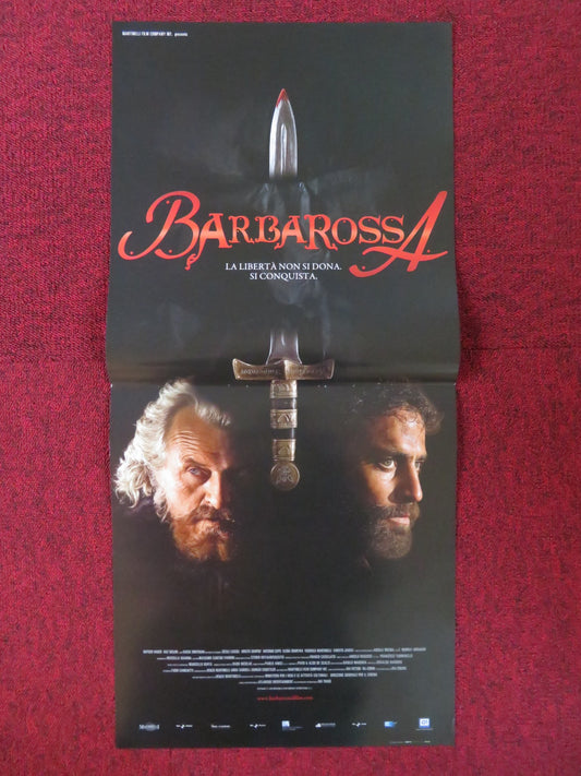 BARBAROSSA ITALIAN LOCANDINA POSTER RUTGER HAUER RAZ DEGAN 2009