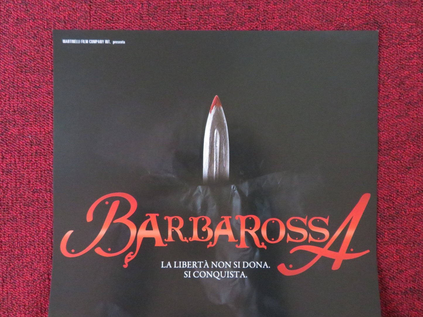 BARBAROSSA ITALIAN LOCANDINA POSTER RUTGER HAUER RAZ DEGAN 2009