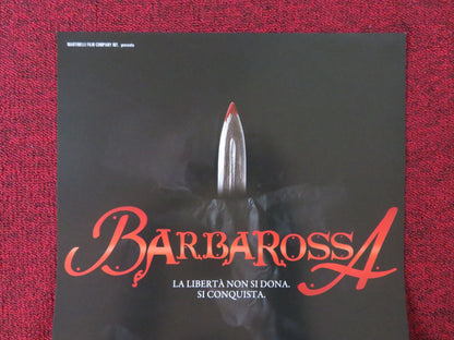 BARBAROSSA ITALIAN LOCANDINA POSTER RUTGER HAUER RAZ DEGAN 2009