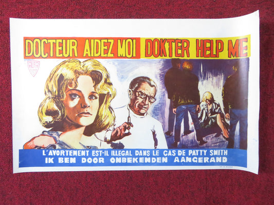 PATTY BELGIUM (13.5"x 21.5") POSTER MERRY ANDERS J. EDWARD MCKINLEY 1962