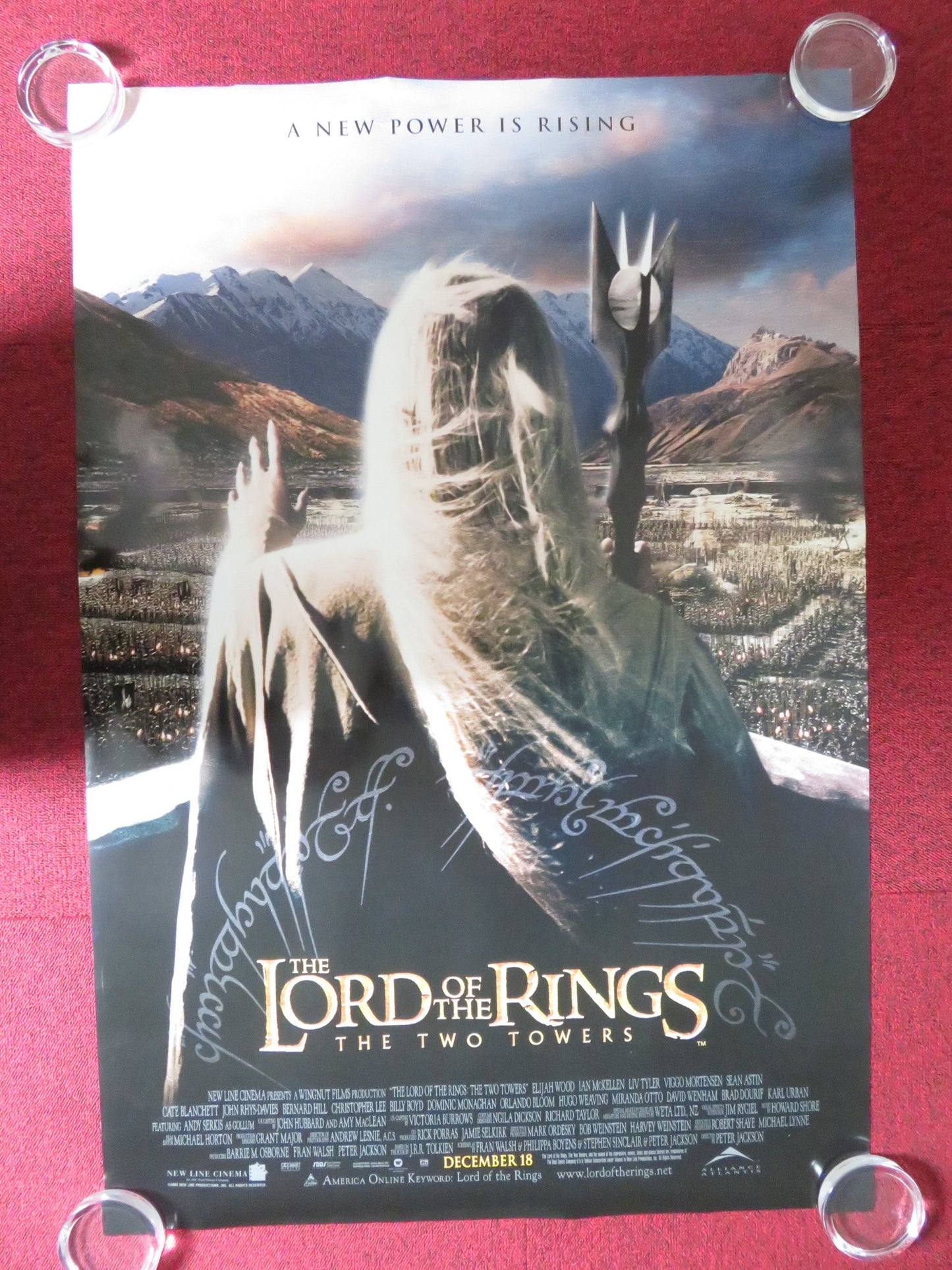 The Lord of the Rings: The Two Towers Movie Poster 2002 1 Sheet