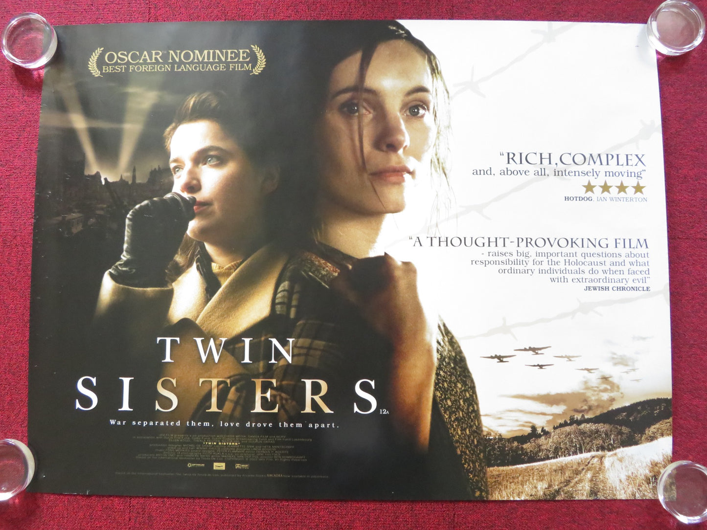 TWIN SISTERS UK QUAD (30"x 40") ROLLED POSTER ELLEN VOGEL GUDRUN OKRAS 2002