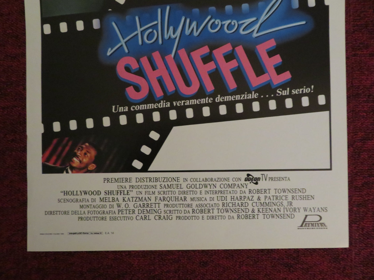 HOLLYWOOD SHUFFLE ITALIAN LOCANDINA POSTER ROBERT TOWNSEND HELEN MARTIN 1987