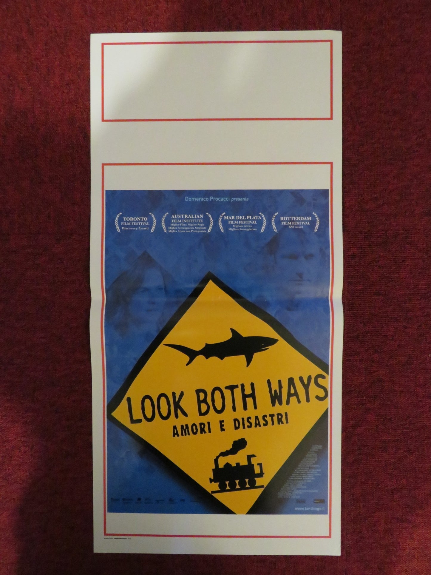 LOOK BOTH WAYS ITALIAN LOCANDINA POSTER JUSTINE CLARK ANTHONY HAYES 2005