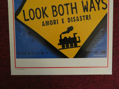 LOOK BOTH WAYS ITALIAN LOCANDINA POSTER JUSTINE CLARK ANTHONY HAYES 2005