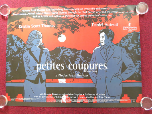 PETITES COUPURES UK QUAD (30"x 40") ROLLED POSTER DANIEL AUTEUIL 2003