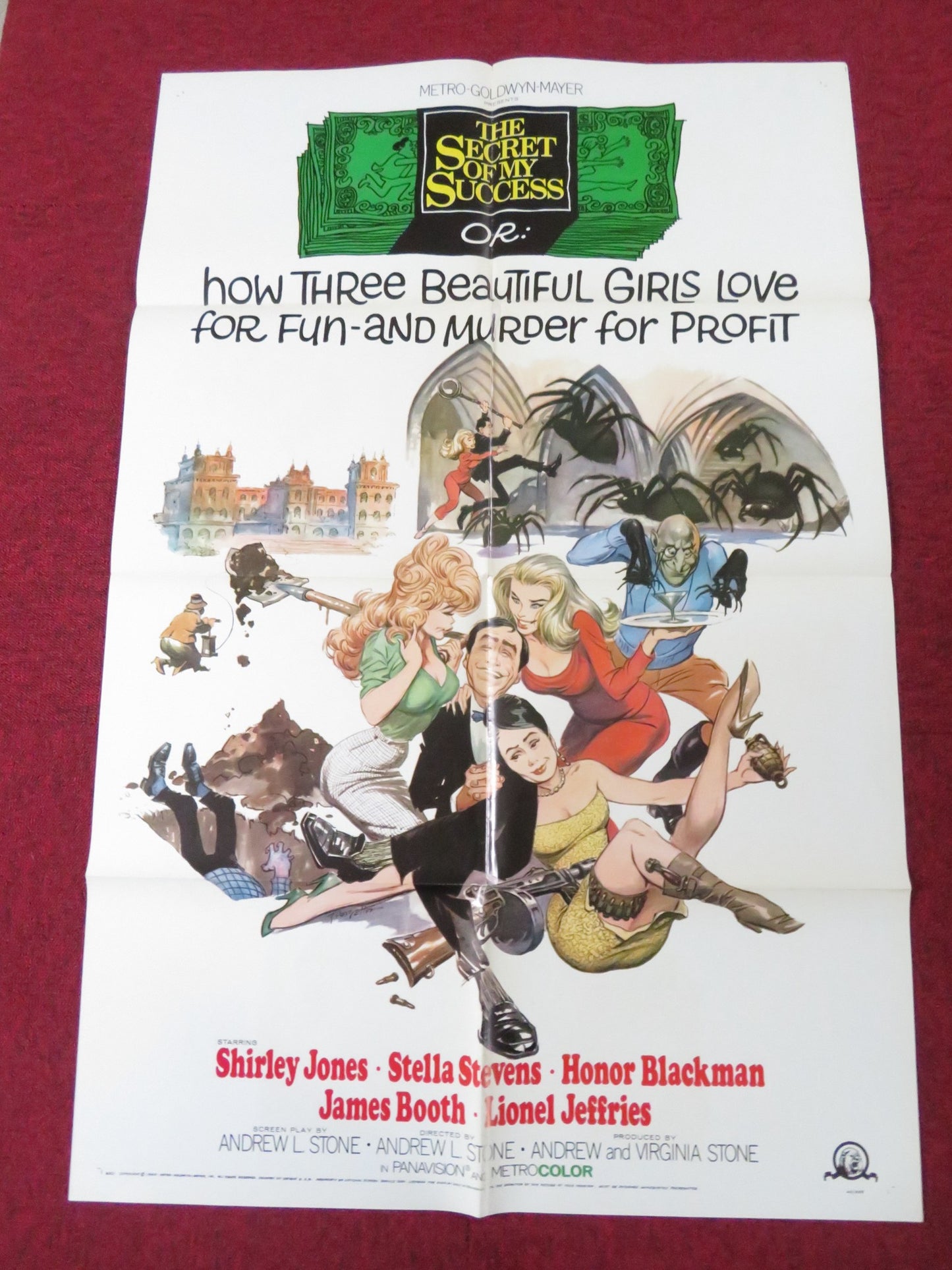 THE SECRET OF MY SUCCESS FOLDED US ONE SHEET POSTER SHIRLEY JONES 1965