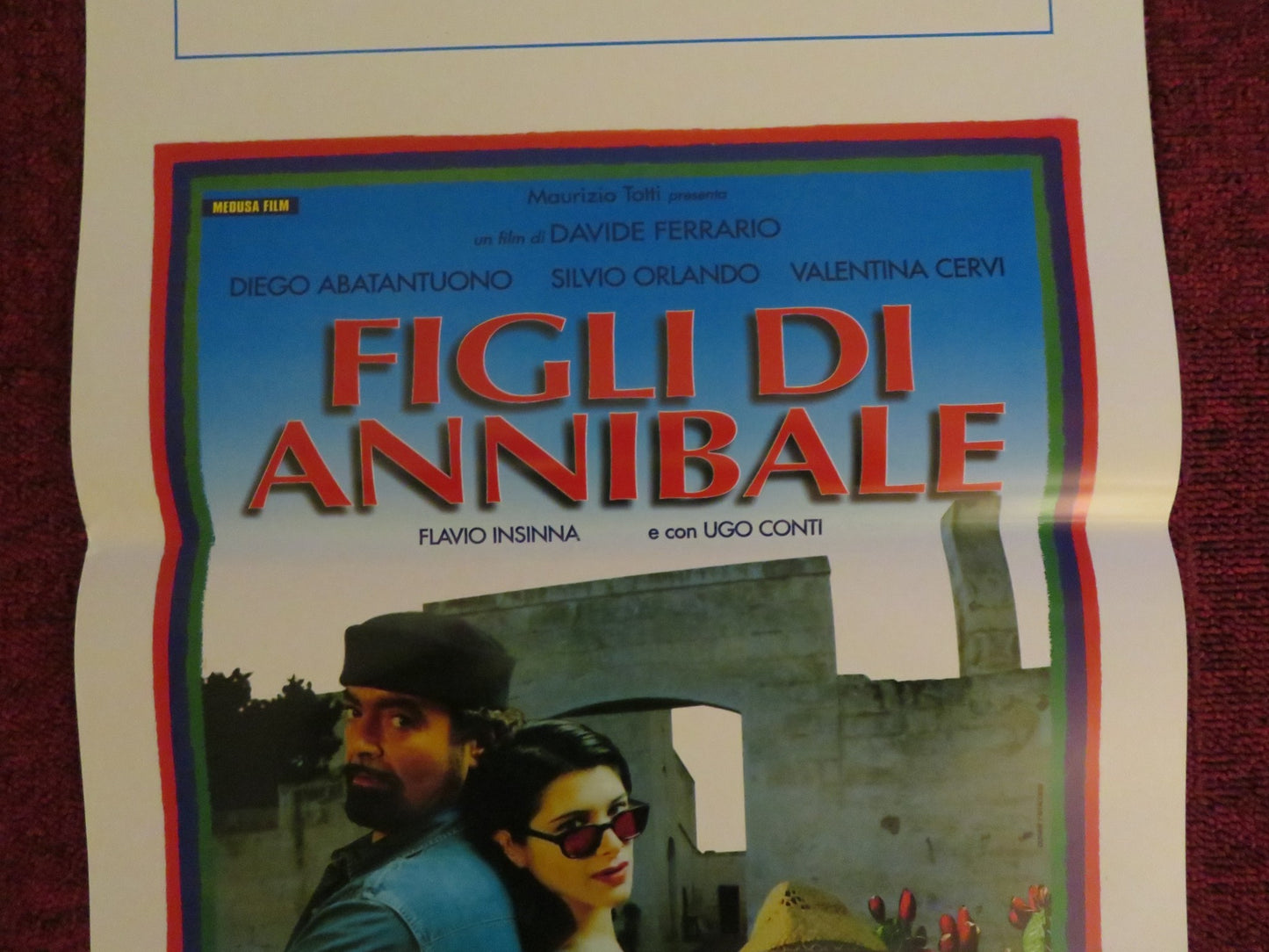 FIGLI DI ANNIBALE ITALIAN LOCANDINA POSTER DIEGO ABATANTUONO SILVIO ORLANDO 1998