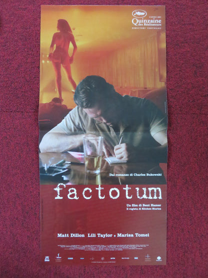 FACTOTUM ITALIAN LOCANDINA POSTER MATT DILLON LILI TAYLOR 2005