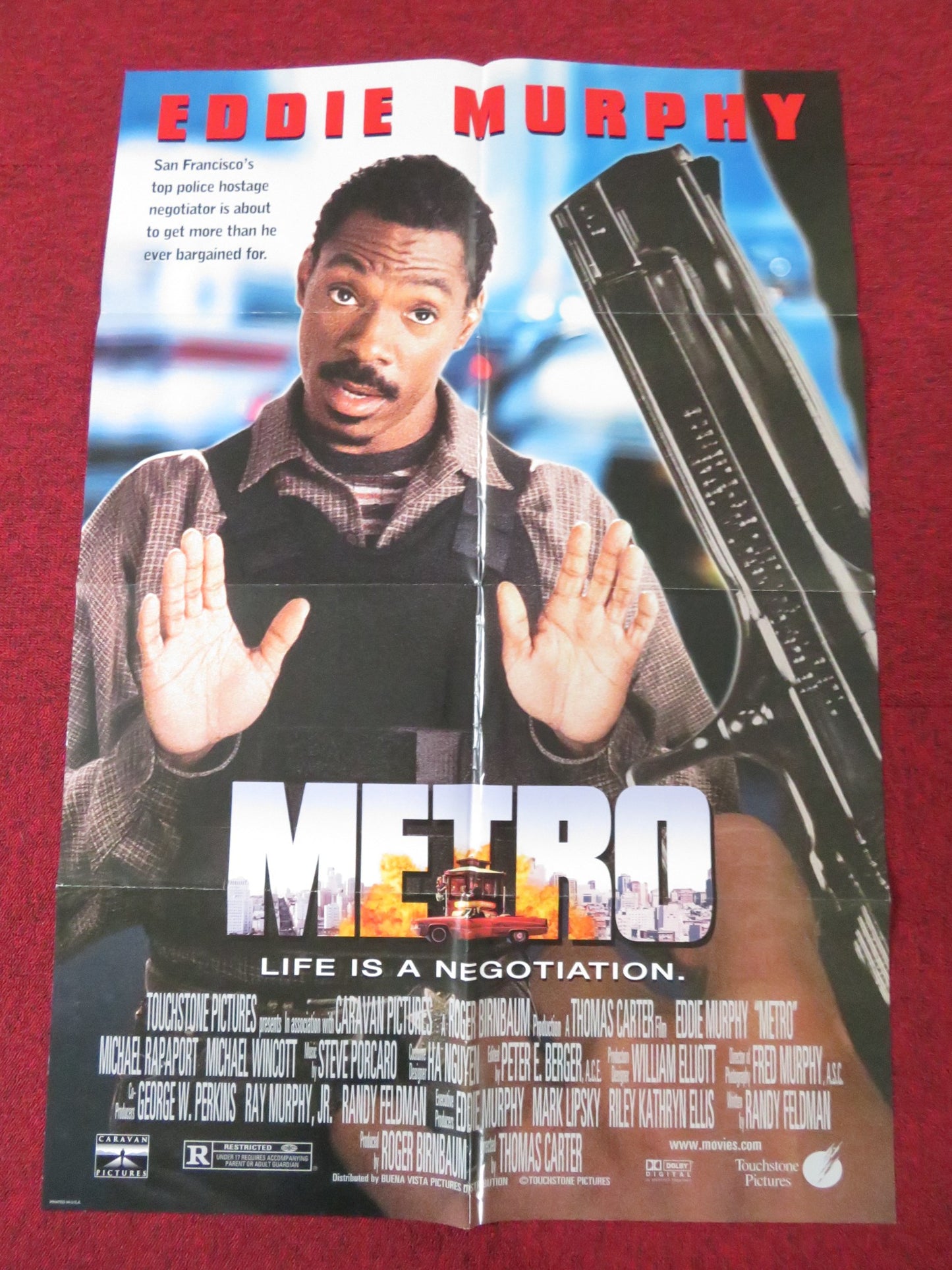 METRO FOLDED US ONE SHEET POSTER EDDIE MURPHY KIM MIYORI 1997