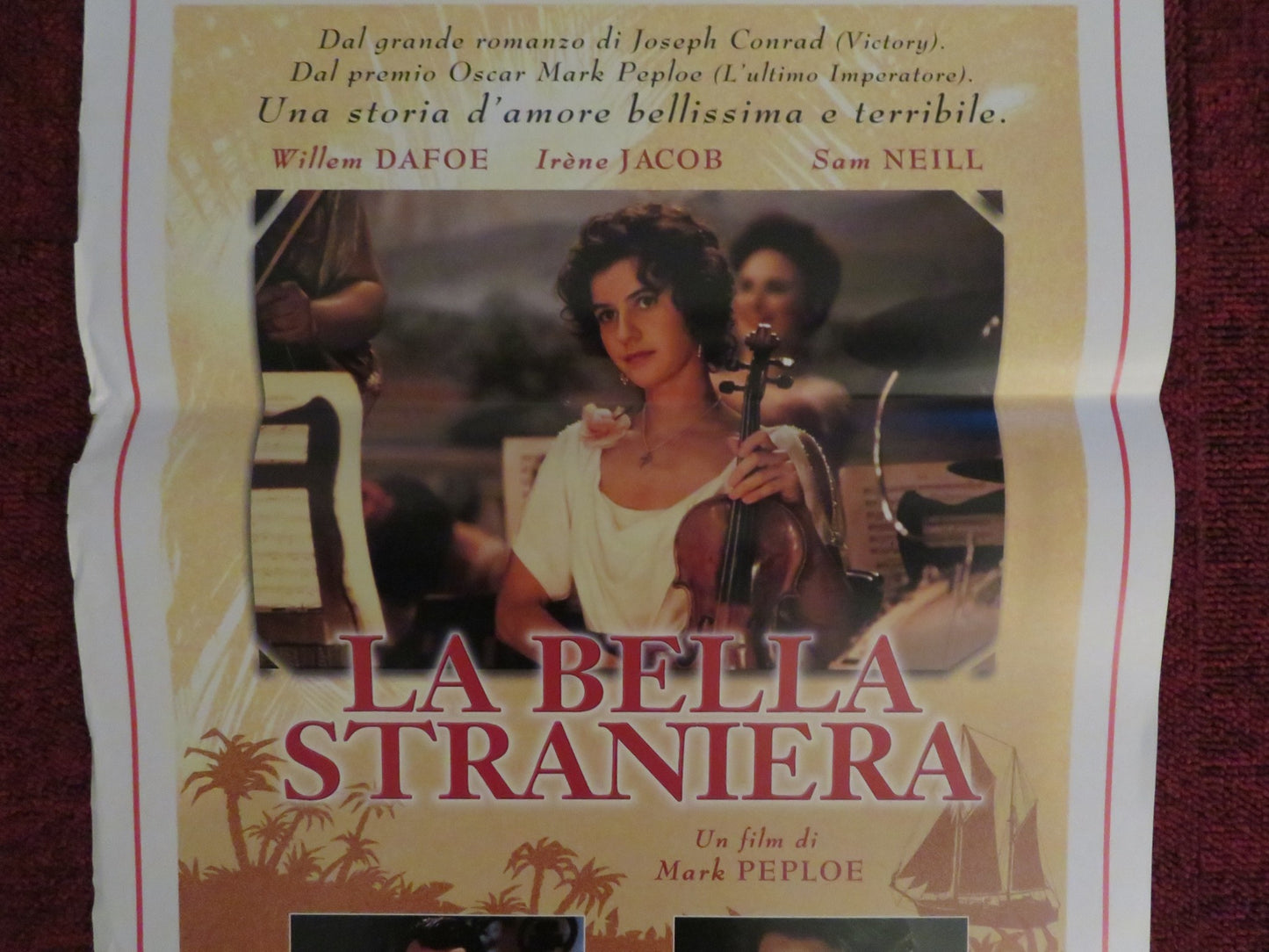 LA BELLA STRANIERA ITALIAN LOCANDINA POSTER WILLEM DAFOE SAM NEILL 1996