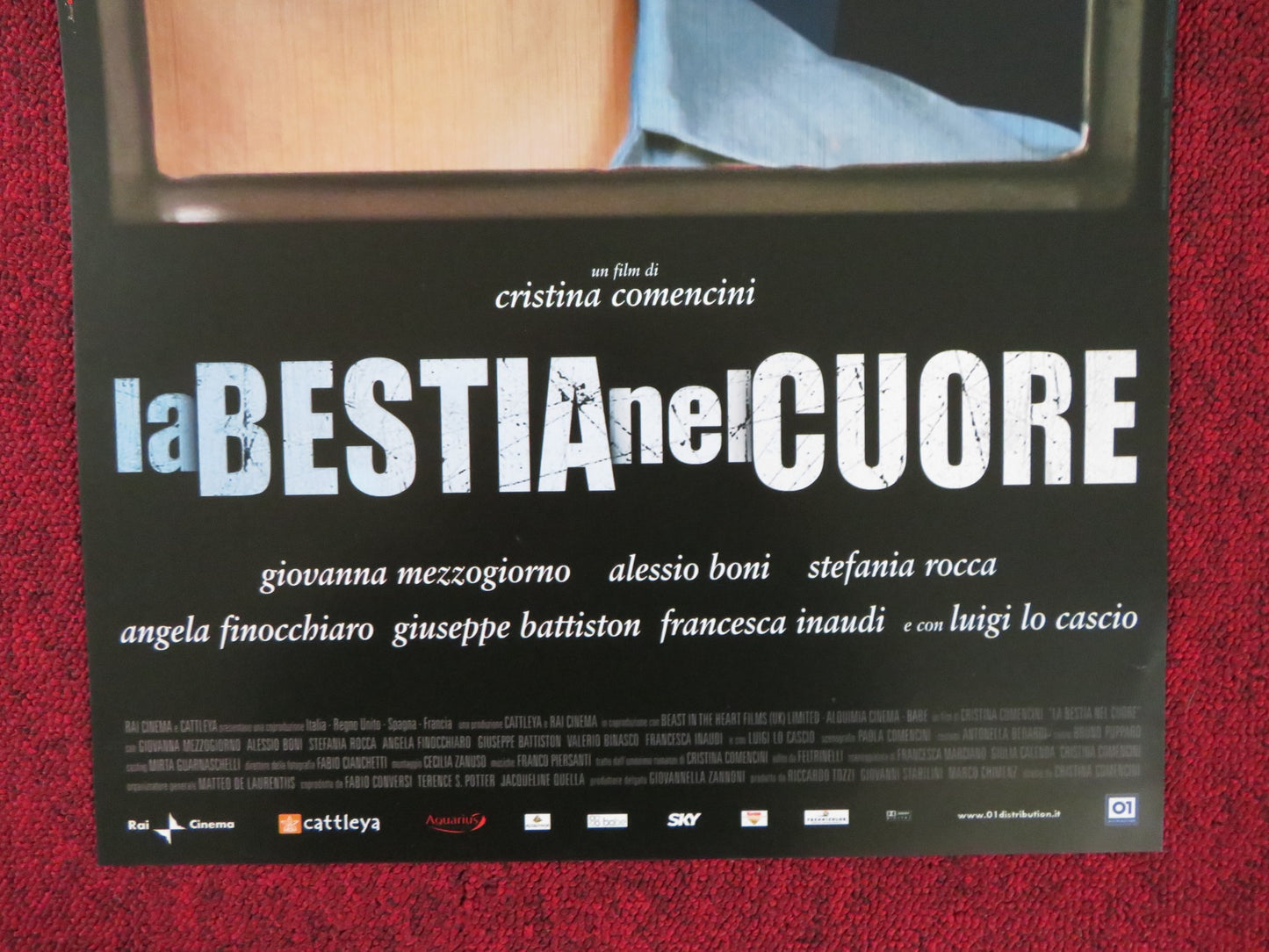 LA BESTIA NEL CUORE ITALIAN LOCANDINA POSTER GIOVANNA MEZZOGIORNO 2005