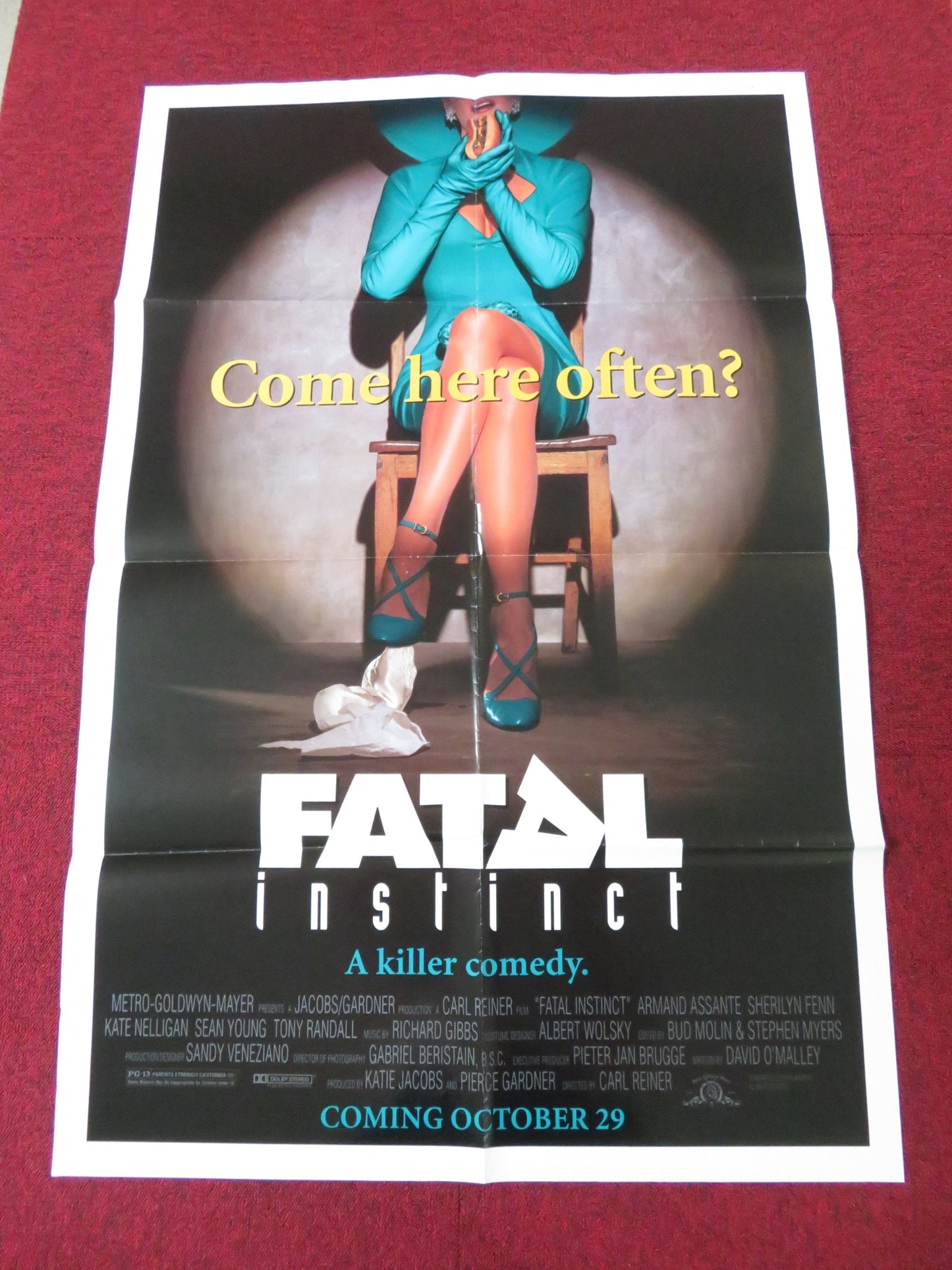 FATAL INSTINCT FOLDED US ONE SHEET POSTER SHERILYN FENN ARMAND ASSANTE 1993