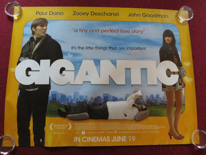 GIGANTIC UK QUAD (30"x 40") ROLLED POSTER PAUL DANO ZOOEY DESCHANEL 2008