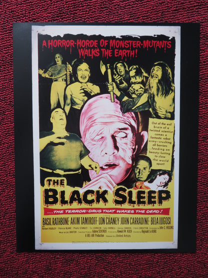 THE BLACK SLEEP DEALER PHOTO POSTER BELA LUGOSI BASIL RATHBONE 1956