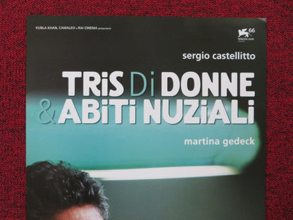 TRIS DI DONNE & ABITI NUZIALI ITALIAN LOCANDINA POSTER SERGIO CASTELLITOO 2009