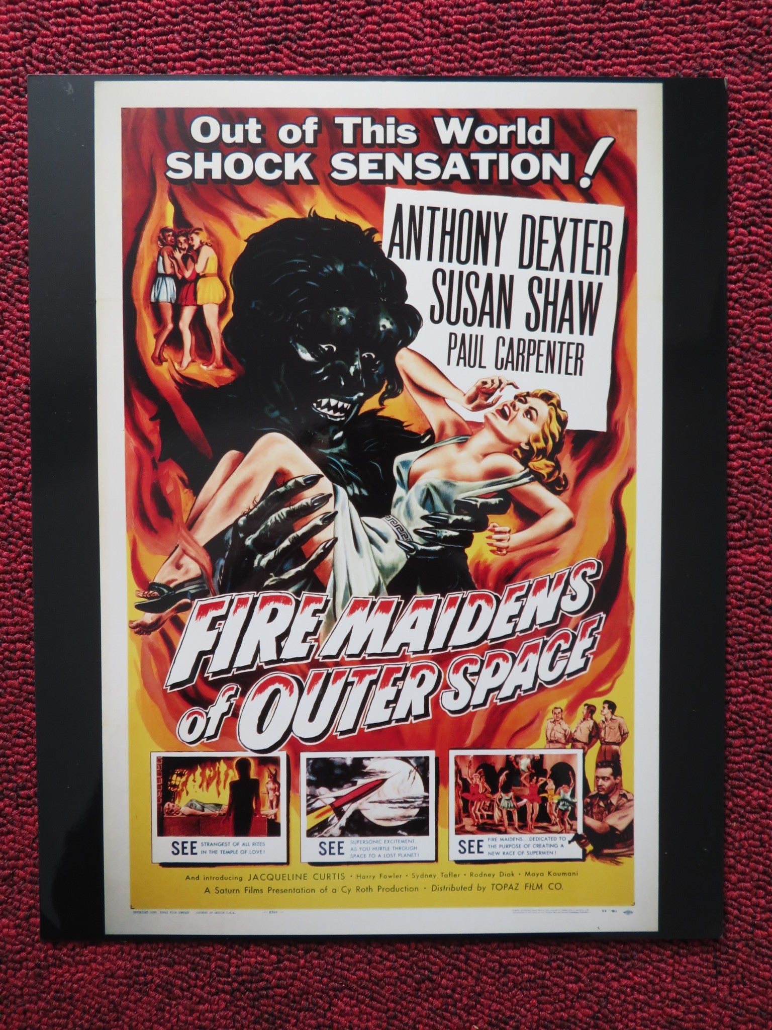 FIRE MAIDENS OF OUTER SPACE DEALER PHOTO POSTER ANTHONY DEXTER SUSAN S ...