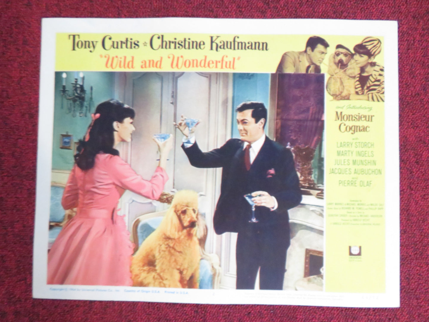 WILD AND WONDERFUL US LOBBY CARD FULL SET TONY CURTIS CHRISTINE KAUFMANN 1964