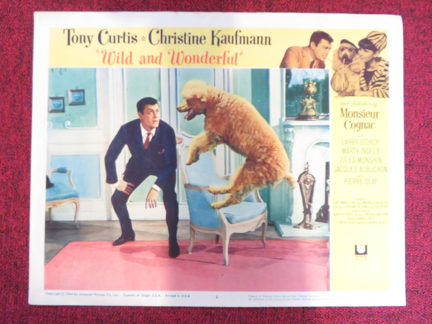 WILD AND WONDERFUL US LOBBY CARD FULL SET TONY CURTIS CHRISTINE KAUFMANN 1964