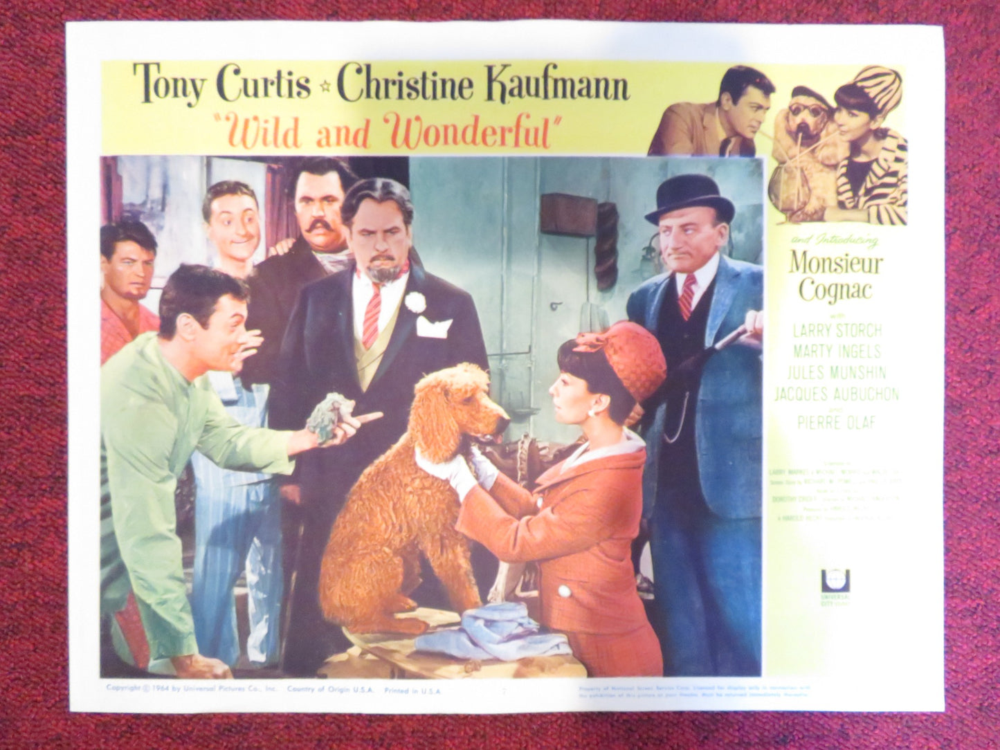 WILD AND WONDERFUL US LOBBY CARD FULL SET TONY CURTIS CHRISTINE KAUFMANN 1964