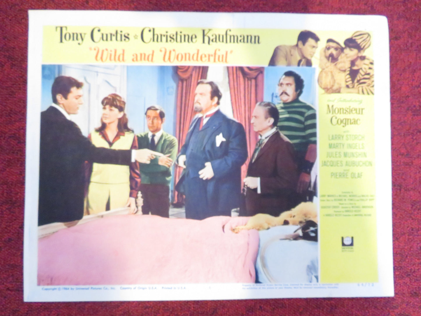 WILD AND WONDERFUL US LOBBY CARD FULL SET TONY CURTIS CHRISTINE KAUFMANN 1964