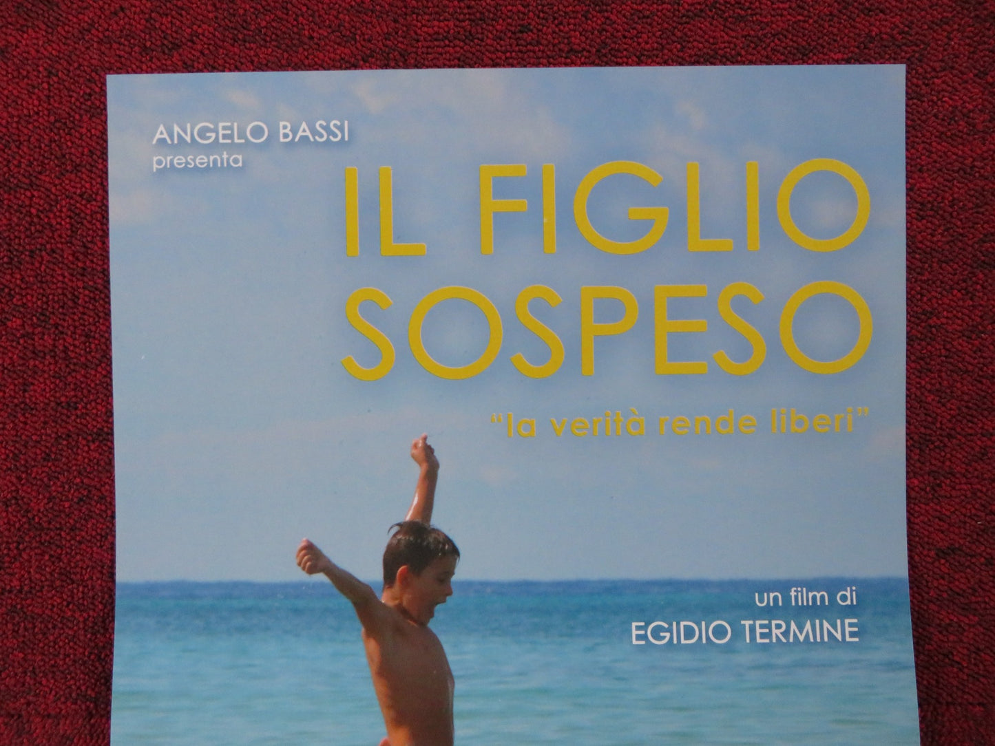 IL FIGLIO SOSPESO ITALIAN LOCANDINA POSTER EGIDIO TERMINE PAOLO BRIGUGLIA 2017