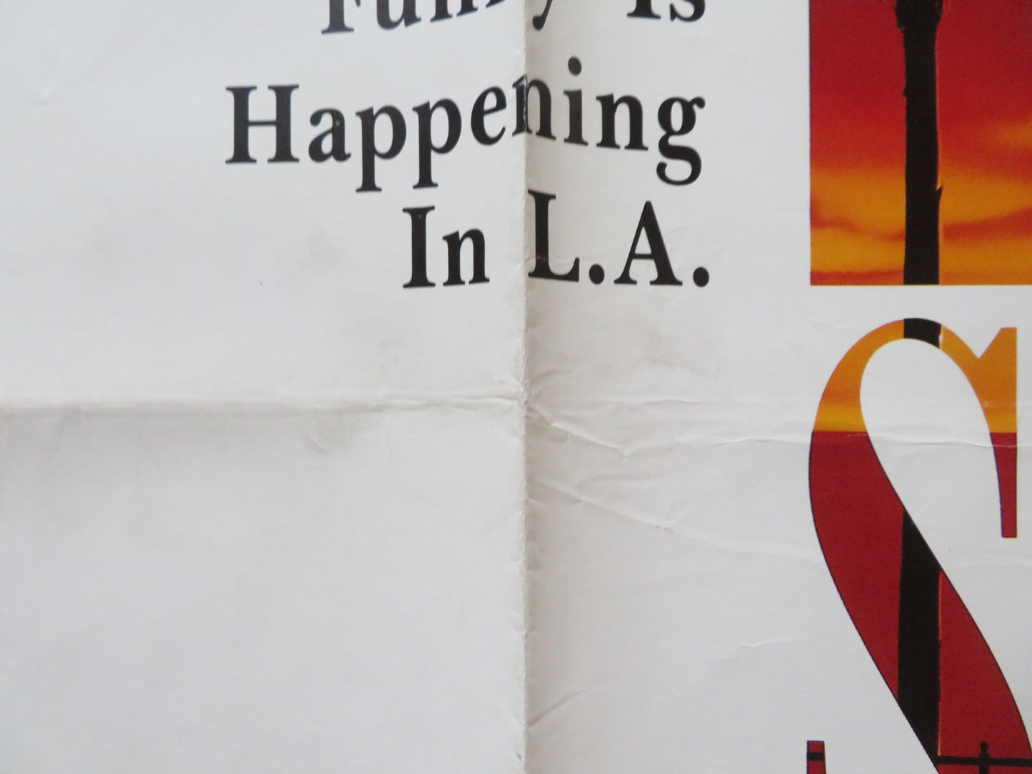 L. A. STORY UK QUAD (30"x 40") ROLLED POSTER STEVE MARTIN RICHARD E. GRANT 1991