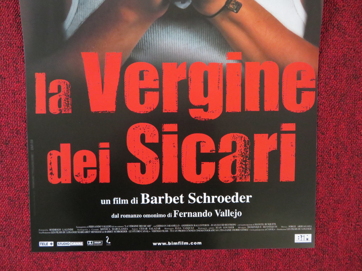 LA VERGINE DEI SICARI ITALIAN LOCANDINA POSTER BARBET SCHROEDER 2000