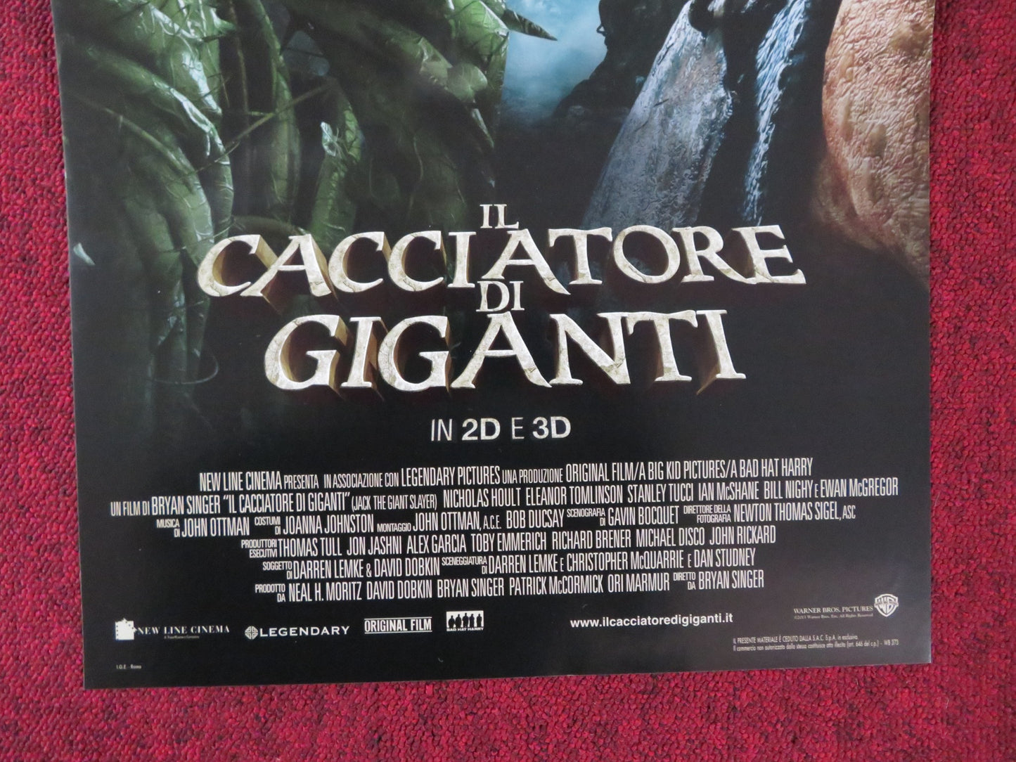 JACK THE GIANT SLAYER ITALIAN LOCANDINA POSTER NICHOLAS HOULT 2013