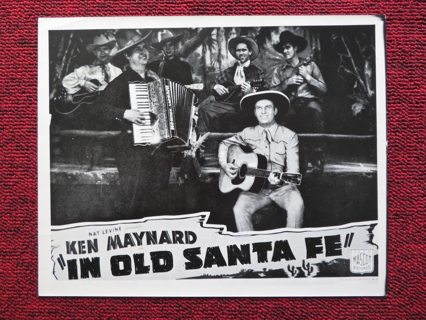 IN OLD SANTA FE DEALER PHOTO POSTER KEN MAYNARD EVALYN KNAPP 1934