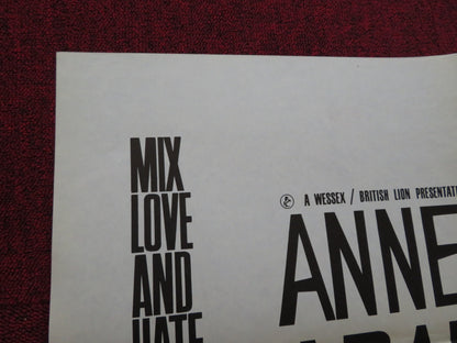 MIX ME A PERSON FOLDED US ONE SHEET POSTER ANNE BAXTER ADAM FAITH 1962