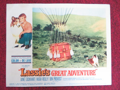 LASSIE'S GREAT ADVENTURE US LOBBY CARD FULL SET JUNE LOCKHART HUGH REILLY 1963