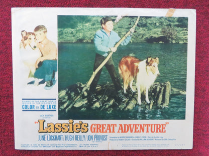 LASSIE'S GREAT ADVENTURE US LOBBY CARD FULL SET JUNE LOCKHART HUGH REILLY 1963