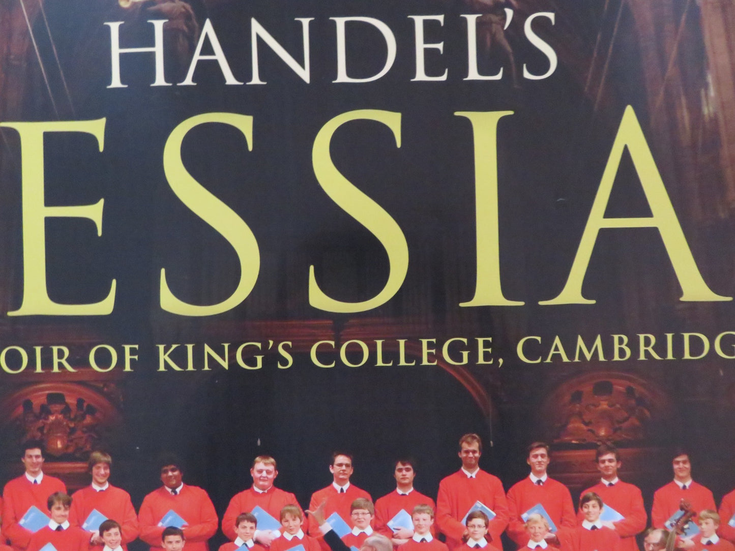 HANDEL'S MESSIAH CHOIR OF KINGS COLLEGE CAM... UK QUAD (30"x 40") ROLLED POSTER