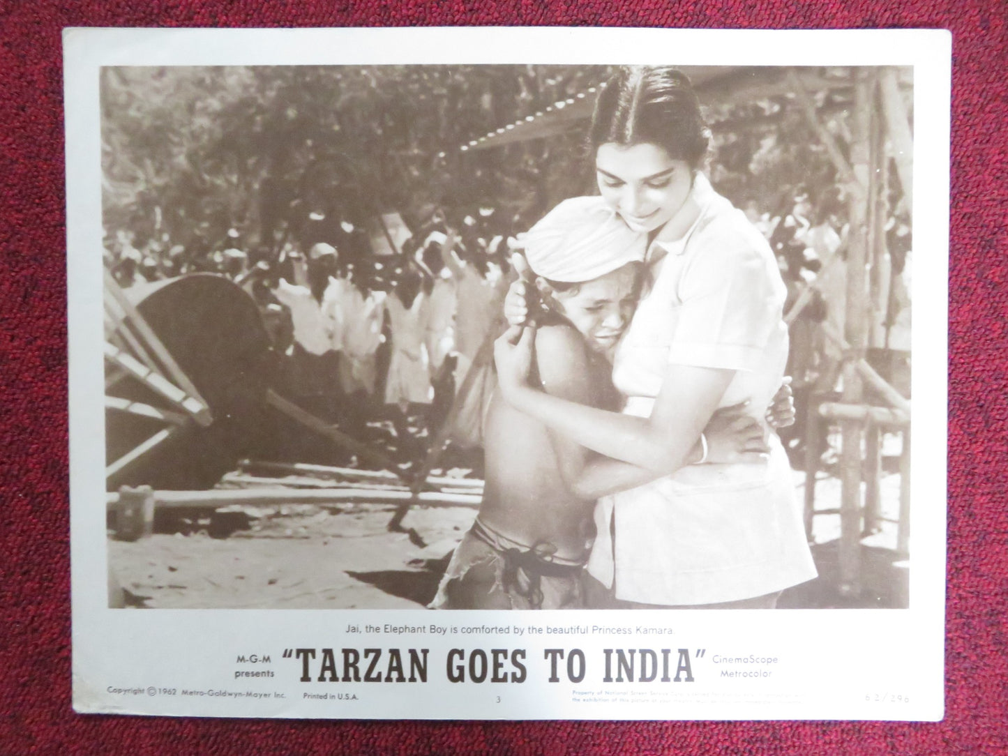 TARZAN GOES TO INDIA US LOBBY CARD FULL SET JOCK MAHONEY SIMI GAREWAL 1962