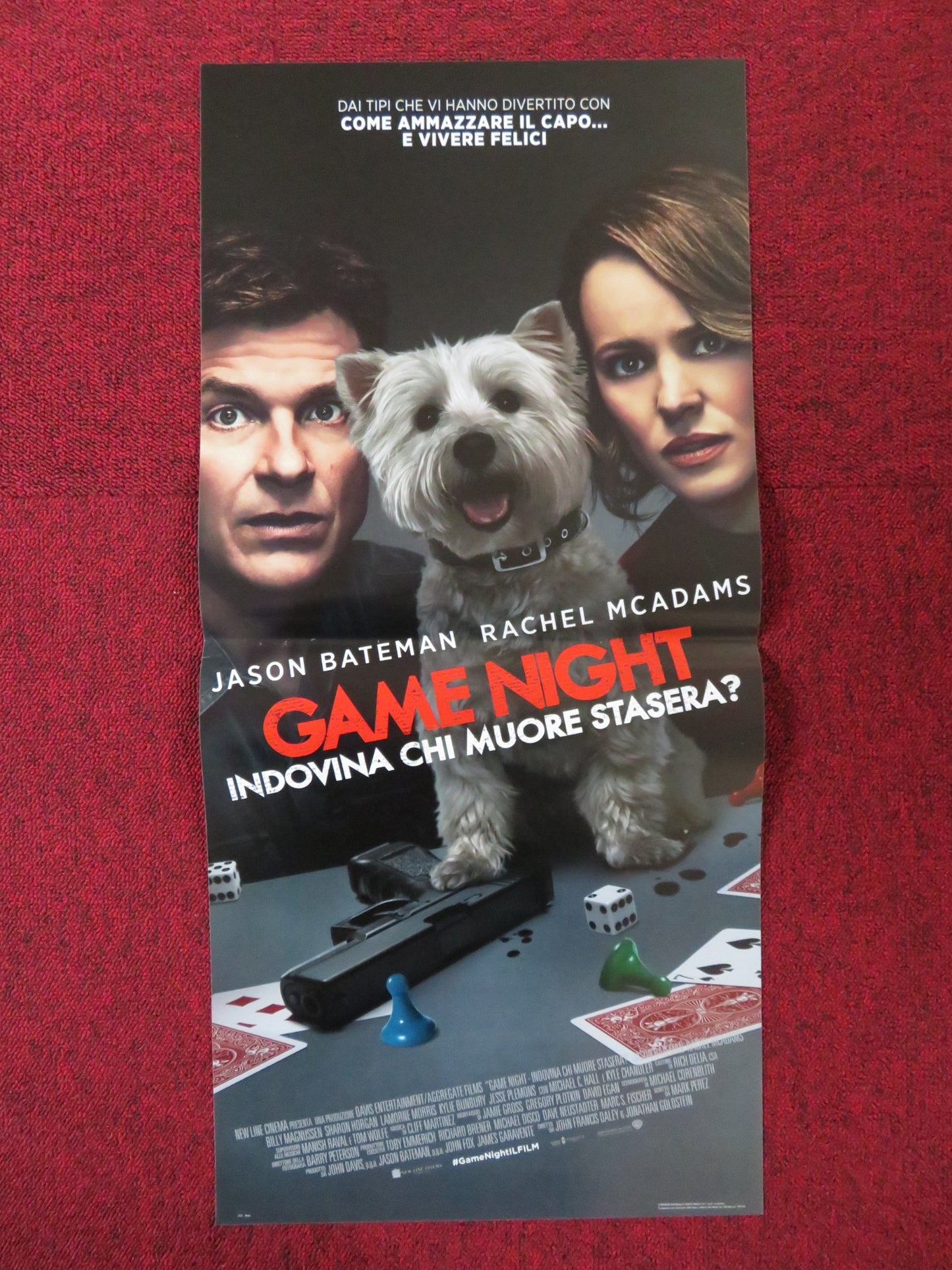 GAME NIGHT ITALIAN LOCANDINA POSTER JASON BATEMAN RACHEL MCADAMS 2018