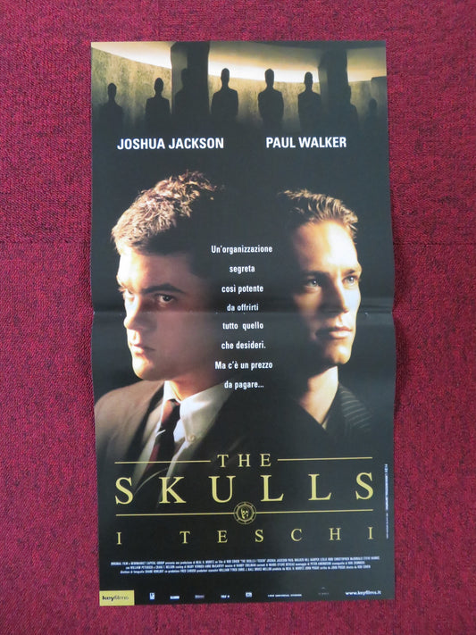 THE SKULLS ITALIAN LOCANDINA POSTER JOSHUA JACKSON PAUL WALKER 2000