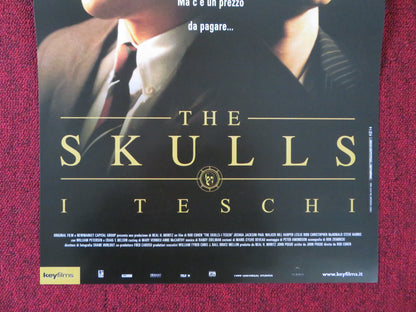 THE SKULLS ITALIAN LOCANDINA POSTER JOSHUA JACKSON PAUL WALKER 2000