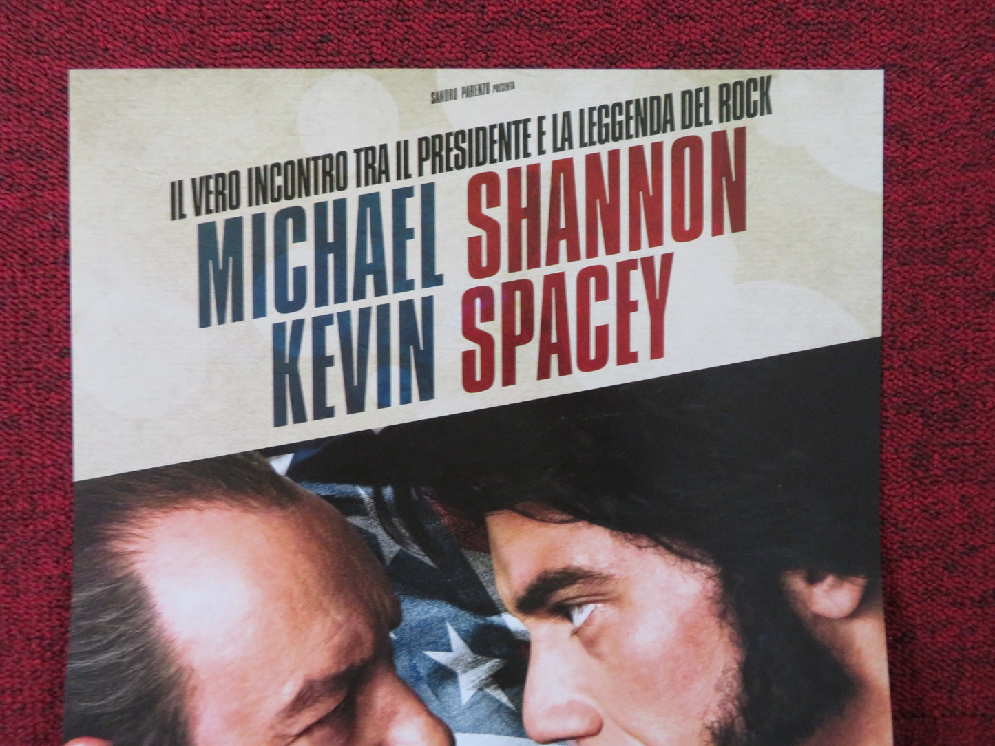 ELVIS & NIXON ITALIAN LOCANDINA POSTER MICHAEL SHANNON KEVIN SPACEY 2016