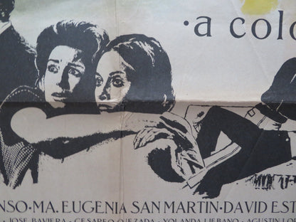 LA AGONIA DE SER MADRE / AGONY TO BE A MOTHER FOLDED MEXICAN POSTER LOPEZ 1970