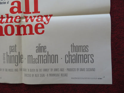 ALL THE WAY HOME FOLDED US ONE SHEET POSTER JEAN SIMMONS ROBERT PRESTON 1963