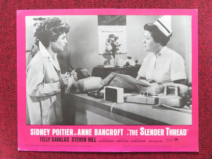 THE SLENDER THREAD US LOBBY CARD FULL SET SIDNEY POITIER ANNE BANCROFT 1965