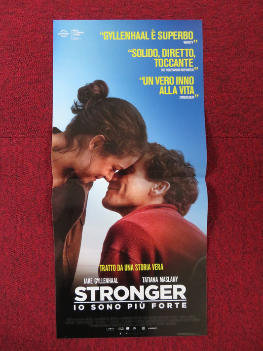 STRONGER ITALIAN LOCANDINA POSTER JAKE GYLLENHALL TATIANA MASLANY 2017