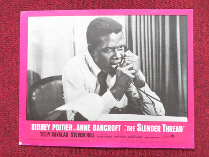 THE SLENDER THREAD US LOBBY CARD FULL SET SIDNEY POITIER ANNE BANCROFT 1965