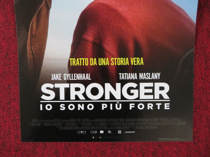 STRONGER ITALIAN LOCANDINA POSTER JAKE GYLLENHALL TATIANA MASLANY 2017