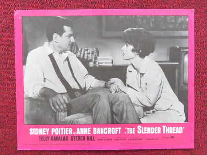 THE SLENDER THREAD US LOBBY CARD FULL SET SIDNEY POITIER ANNE BANCROFT 1965