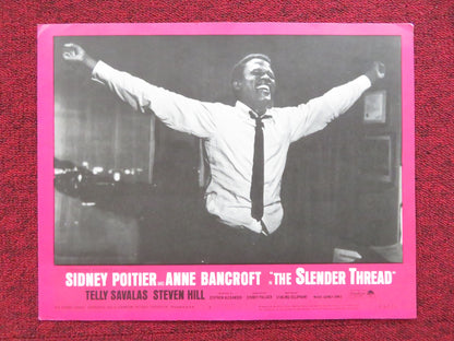 THE SLENDER THREAD US LOBBY CARD FULL SET SIDNEY POITIER ANNE BANCROFT 1965